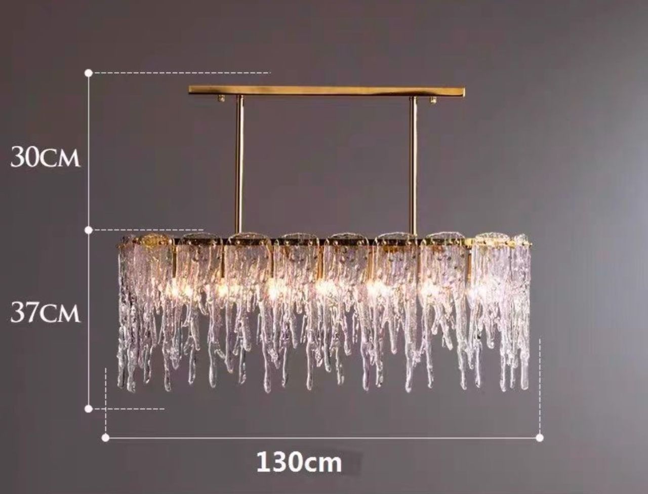 Люстра A|H Cold Heart Line Gold Chandelier L130 AMG007383