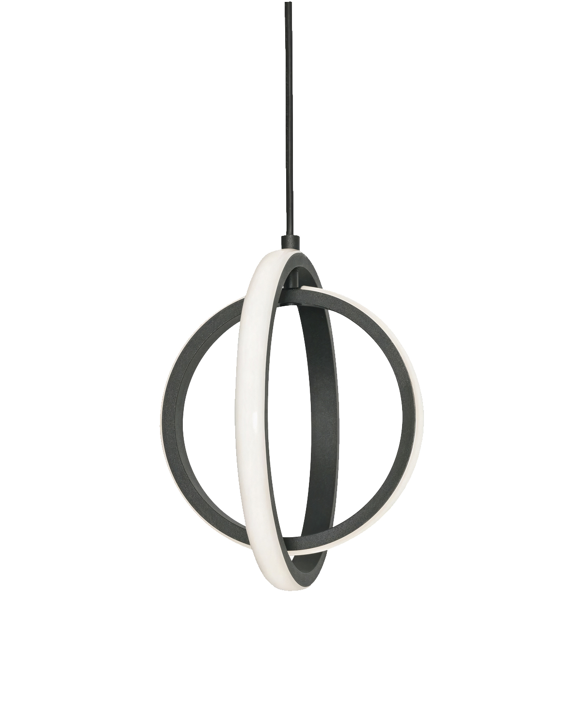 Чёрный светодиодный подвес “Глоу” LouvreHome LHLPN020723XNP