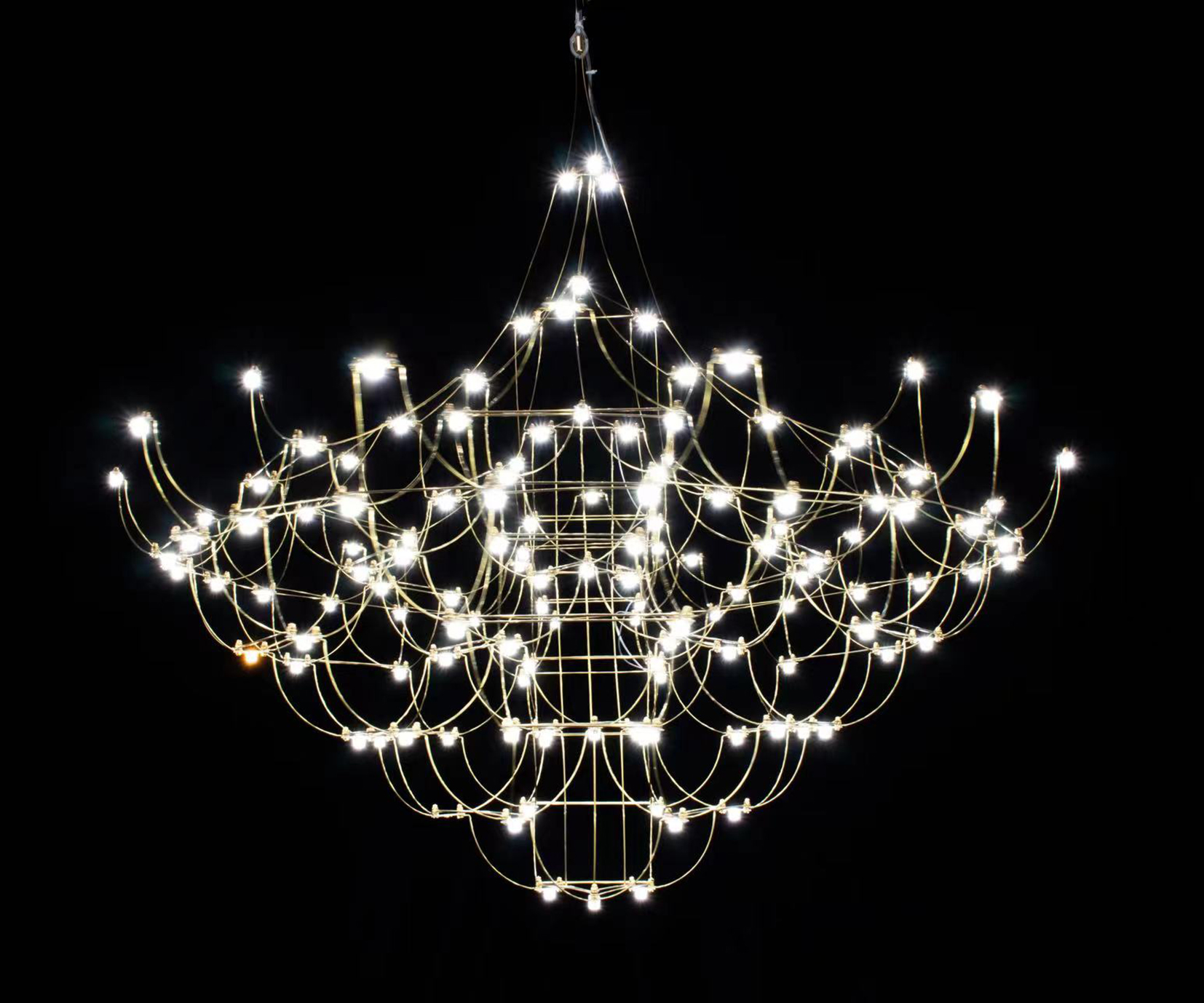 Люстра димм. Галанта хром d115 h265 Led 139*0,5W Kink Light 07886-115,02(21)