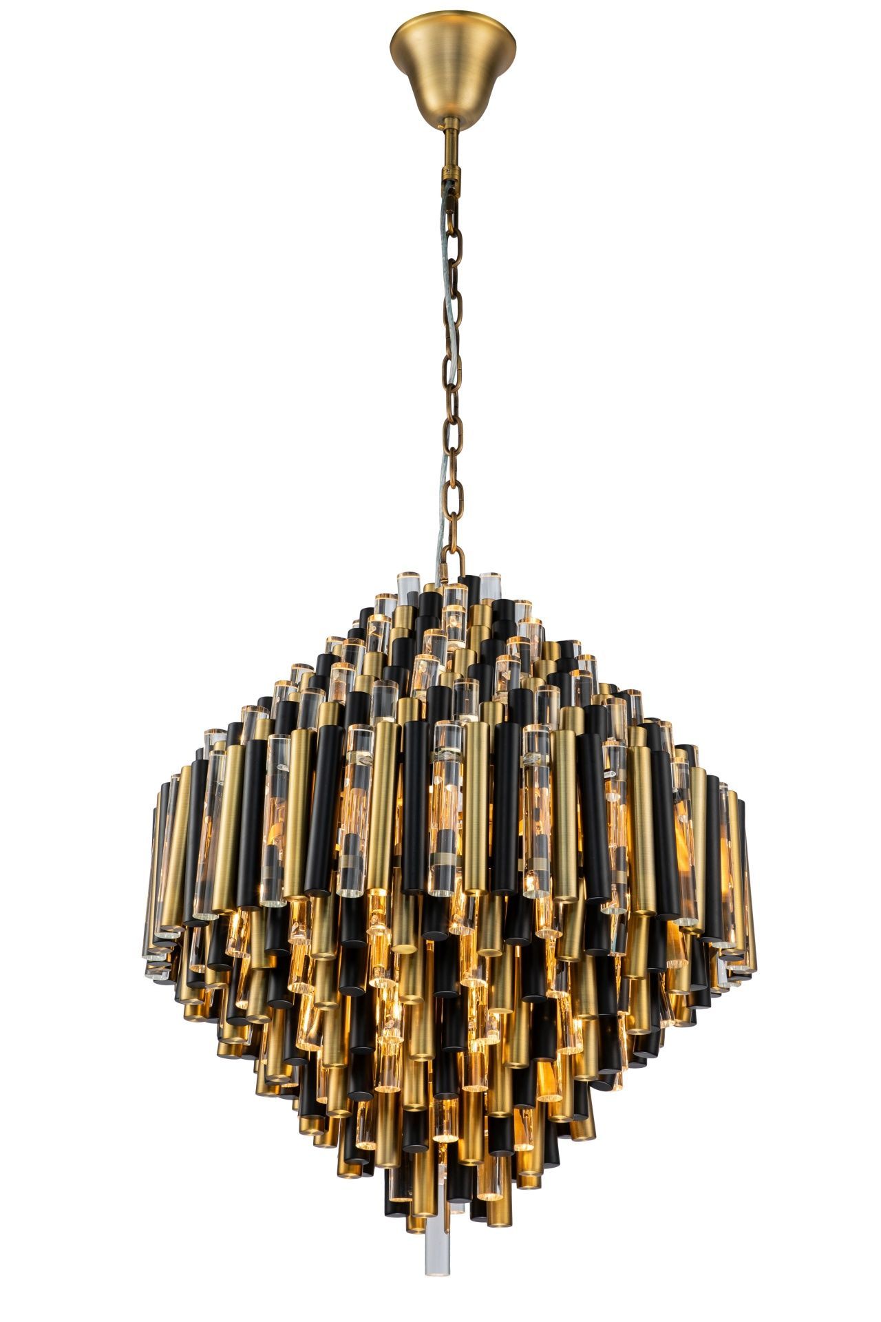 Подвесная люстра iLamp Tribeca 097D-12 Matt Bronze&Black