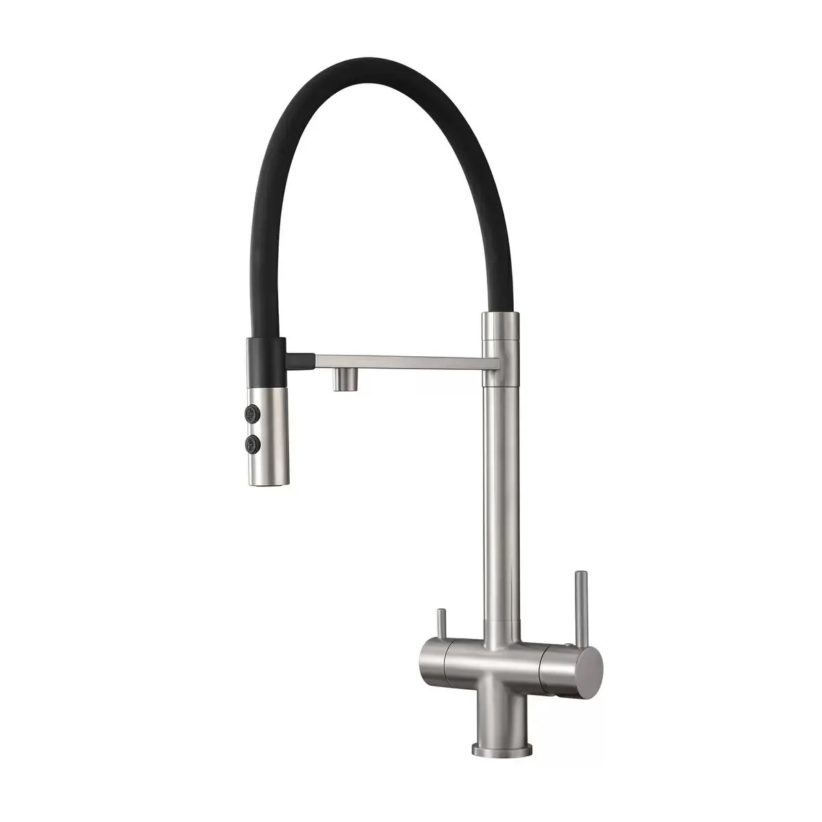 Смеситель для кухни с фильтром для воды Амазон Хоум Aquamarine Nickel AMG008495