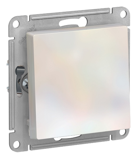 Выключатель 1-клавишный Schneider Electric ATLASDESIGN жемчуг ATN000411