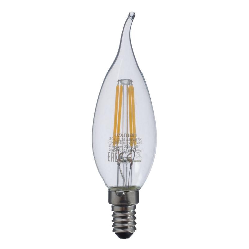 Прозрачная Свеча LED E14 4.5W