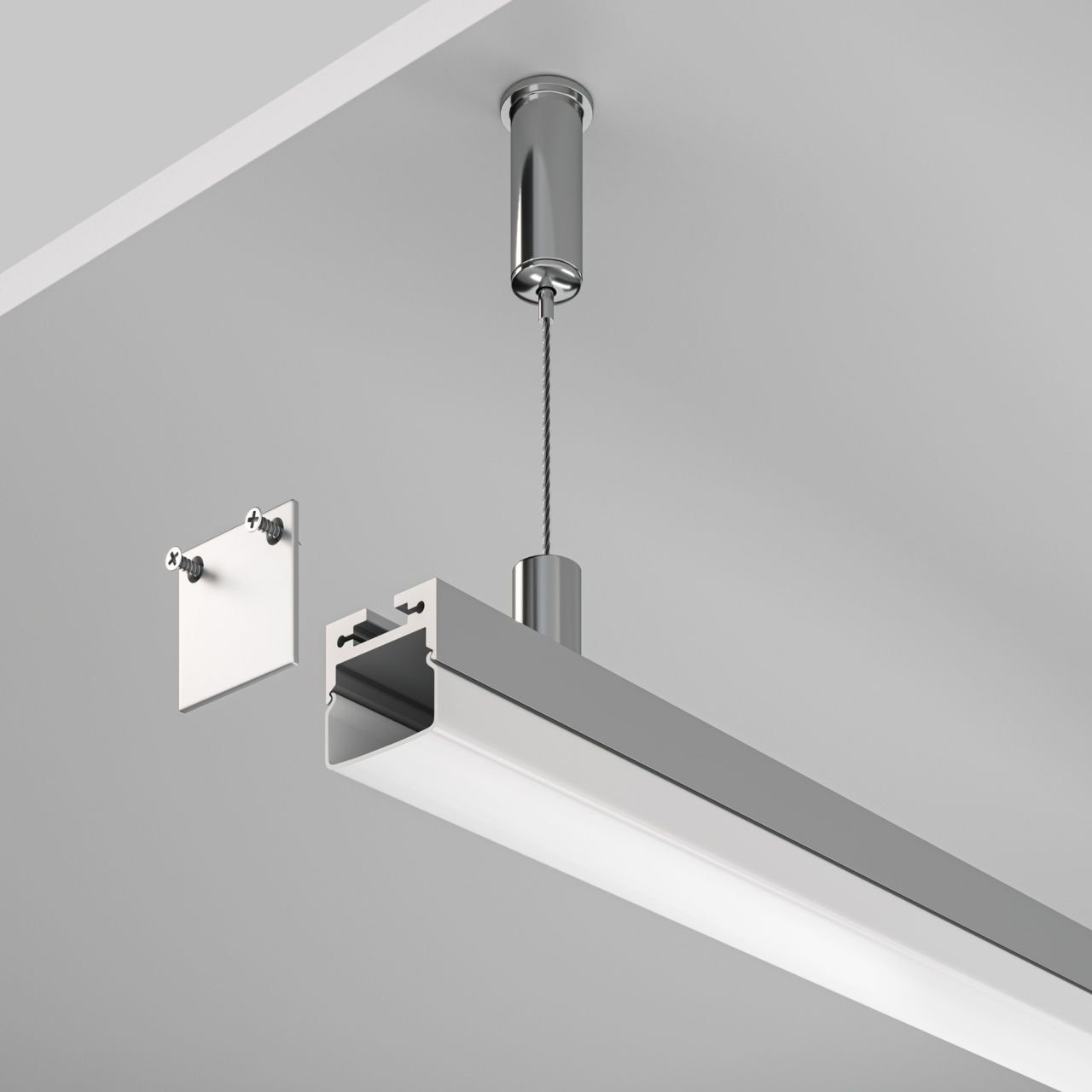 Профиль к светодиодной ленте Maytoni Led strip ALM-2020B-S-2M