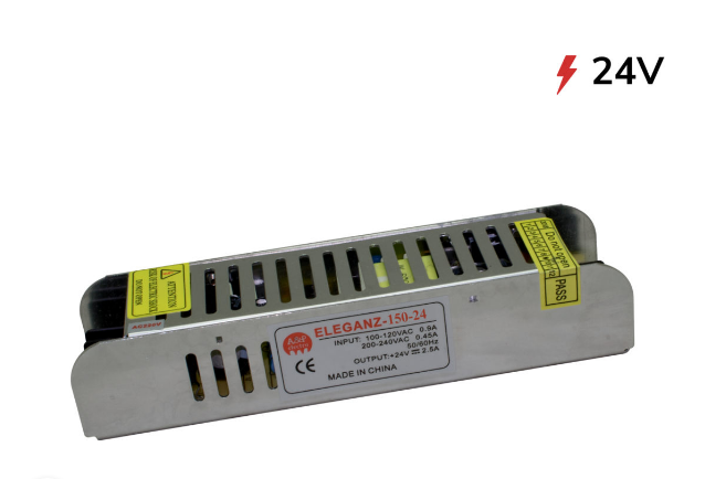 Блок питания 150Вт 24В IP20 Eleganz 0006