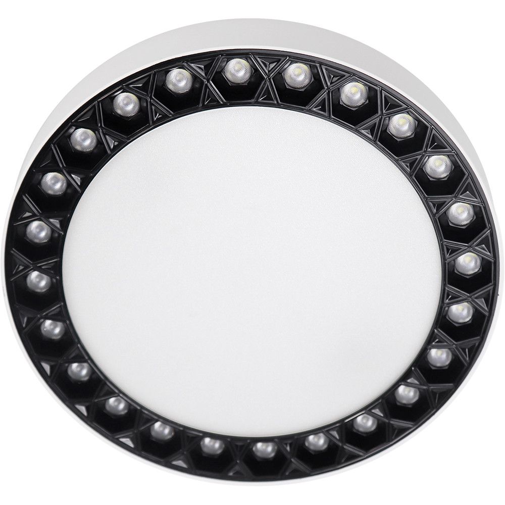 Светильник потолочный iLEDEX Mercury 5552-36W-D217-3/4K-WH+BK