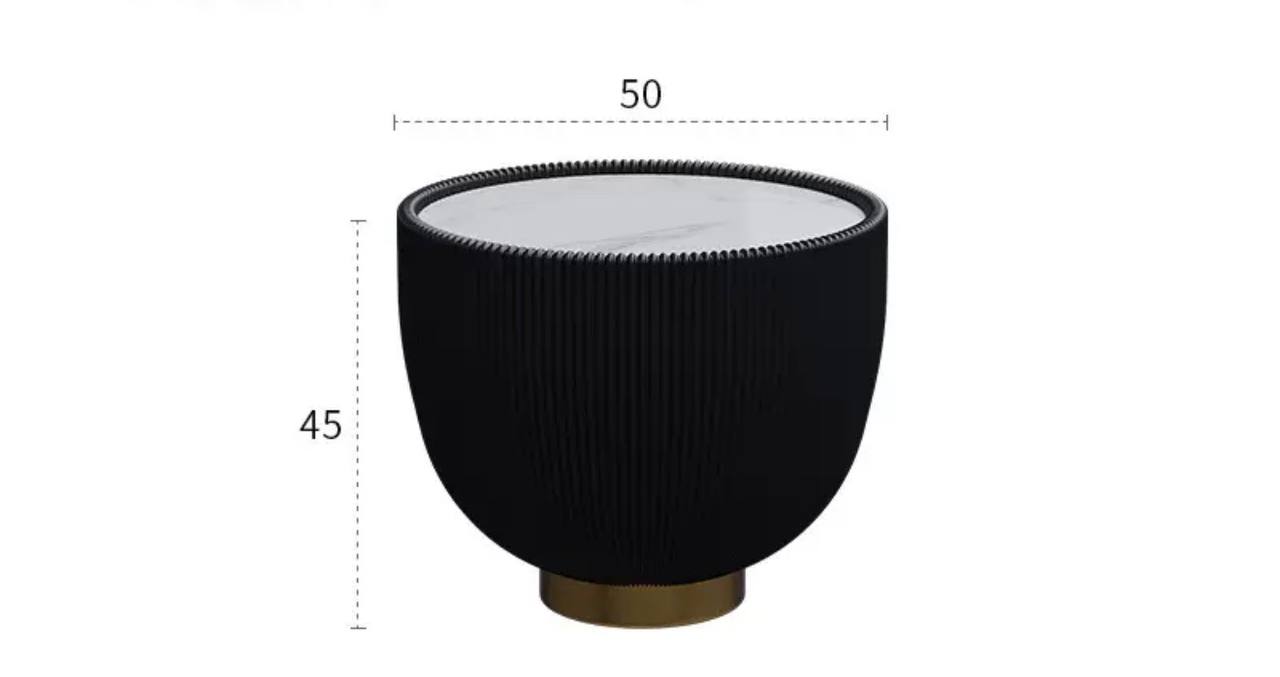 Дизайнерский журнальный столик Амазон Хоум Marble Wood Black D50 AMG007705