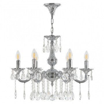 Люстра с хрустальными подвесками AL78101/6/175 A Ni Bohemia Ivele Crystal