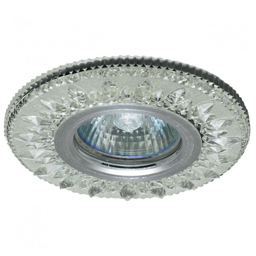 Светильник MR16+LED 3W 4000K встраиваемый ПОЛИКРИСТАЛЛ, AL/CLEAR IMEX IL.0027.0103