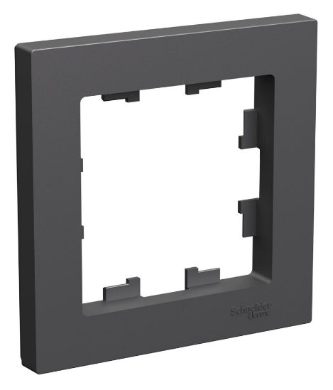 Рамка 1 пост Systeme Electric ATLASDESIGN базальт ATN001401