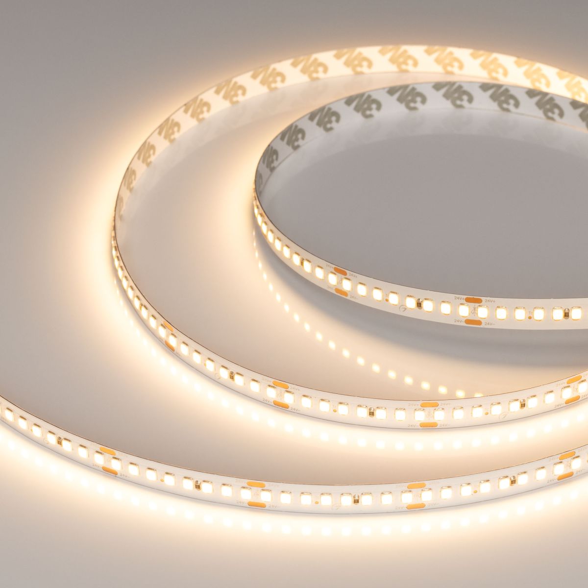 Светодиодная лента Arlight RT-A192-10mm 24V Warm2700 (17.6 W/m, IP20, 5m) (высок.эфф.150 лм/Вт) 0387