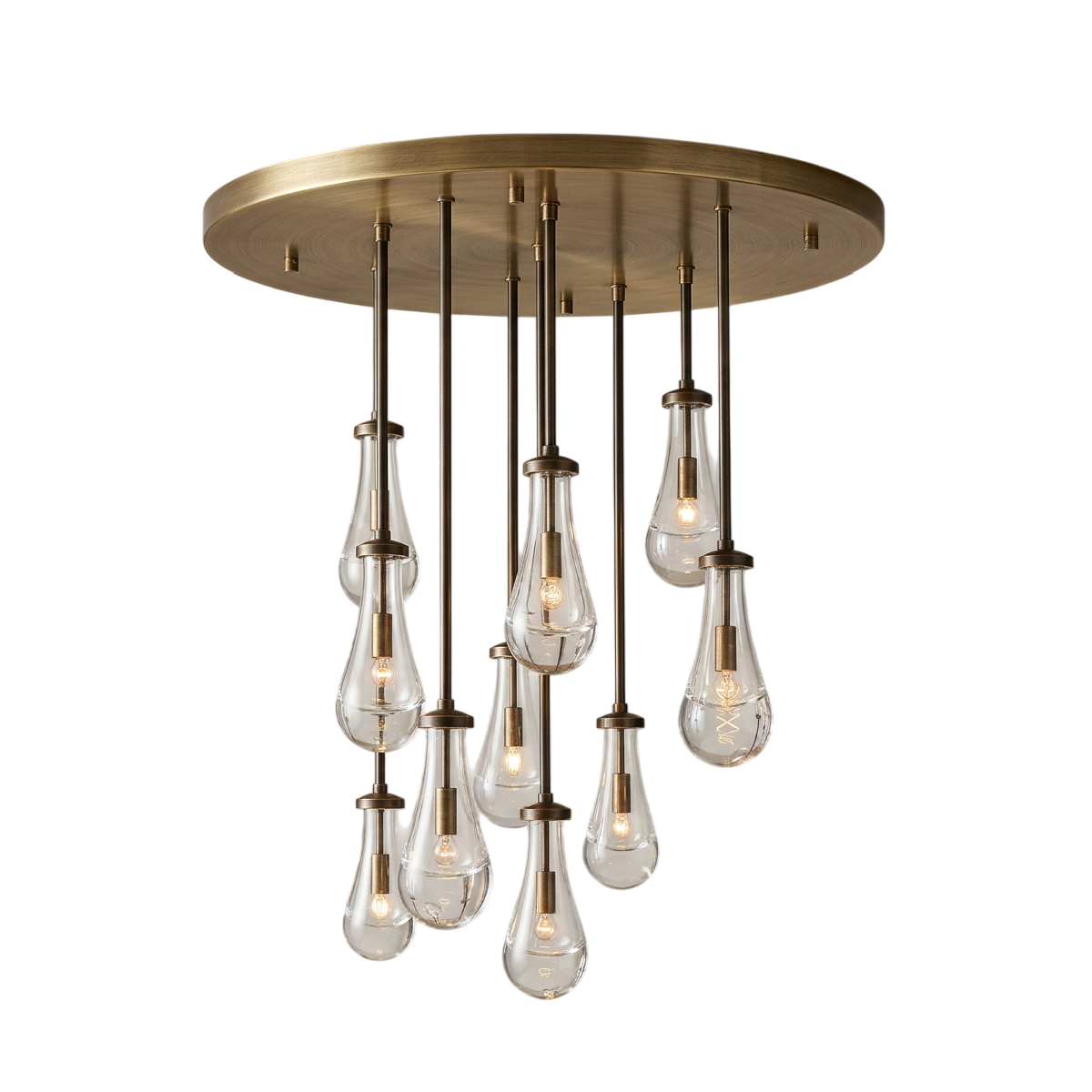 Подвесной светильник 7328P/10 Copper/Transparent  Delight Collection