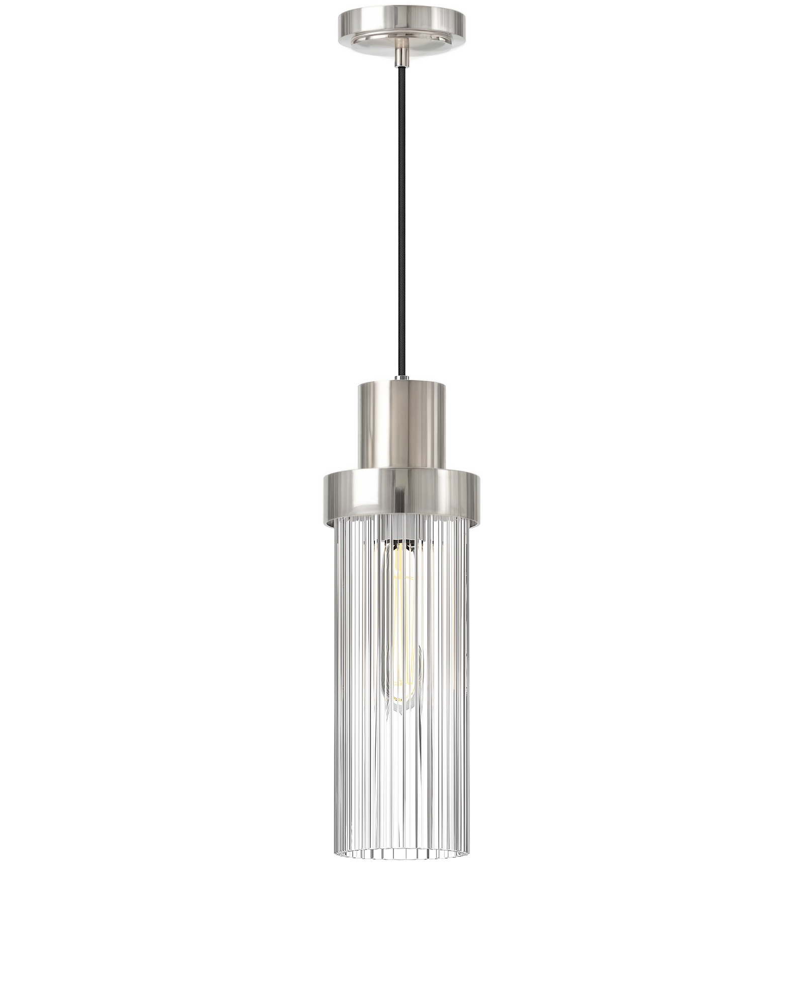 Серебряный подвесной светильник "Сонома" LouvreHome JJ11096-1DB