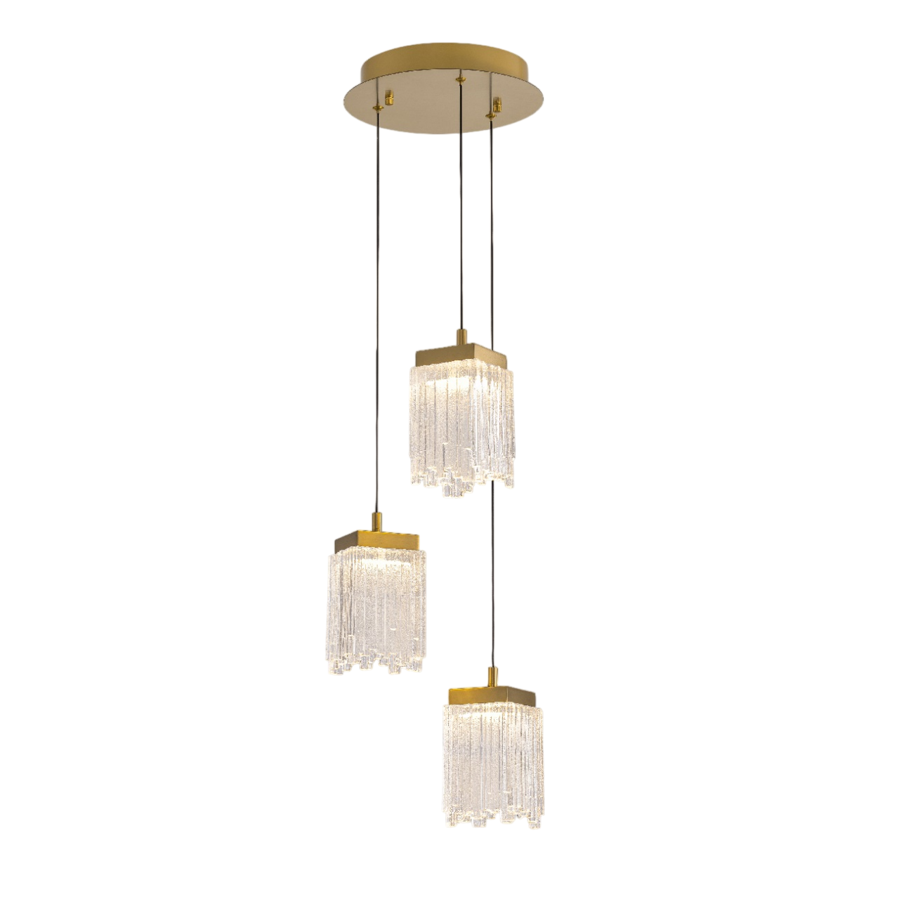 Подвесной светильник MD25020403-3A2 Satin gold, LED/16.4W, 3000K dimmable Delight Collection