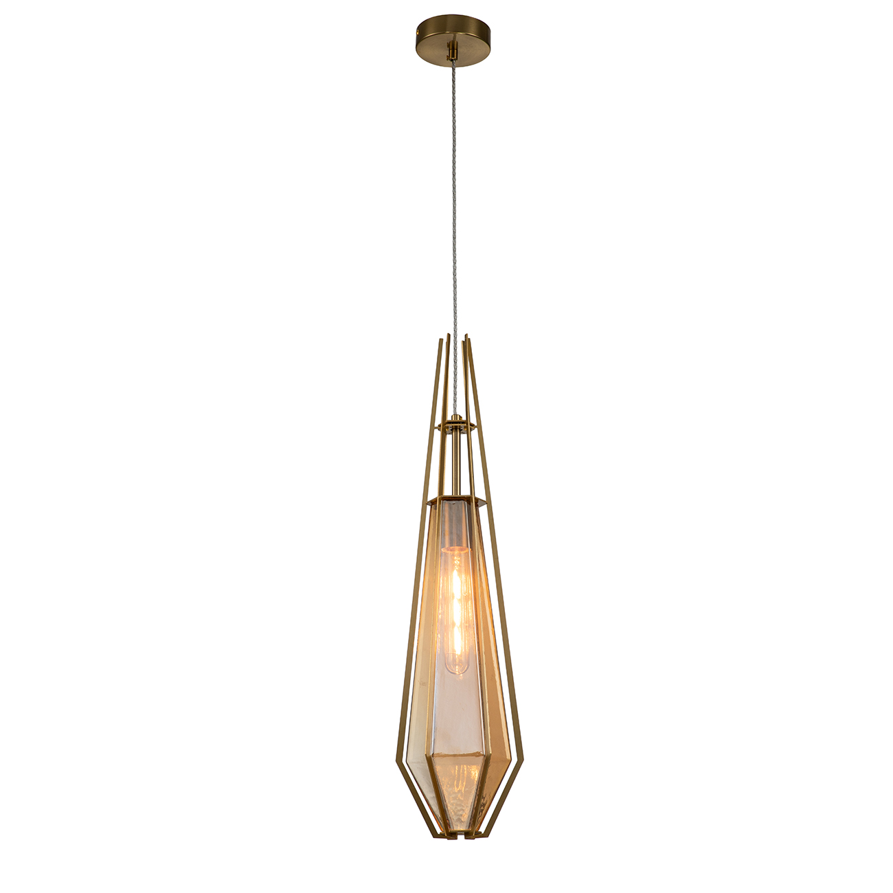 Светильник подвесной INDIGO Modern 11012/A/1P Amber V000318