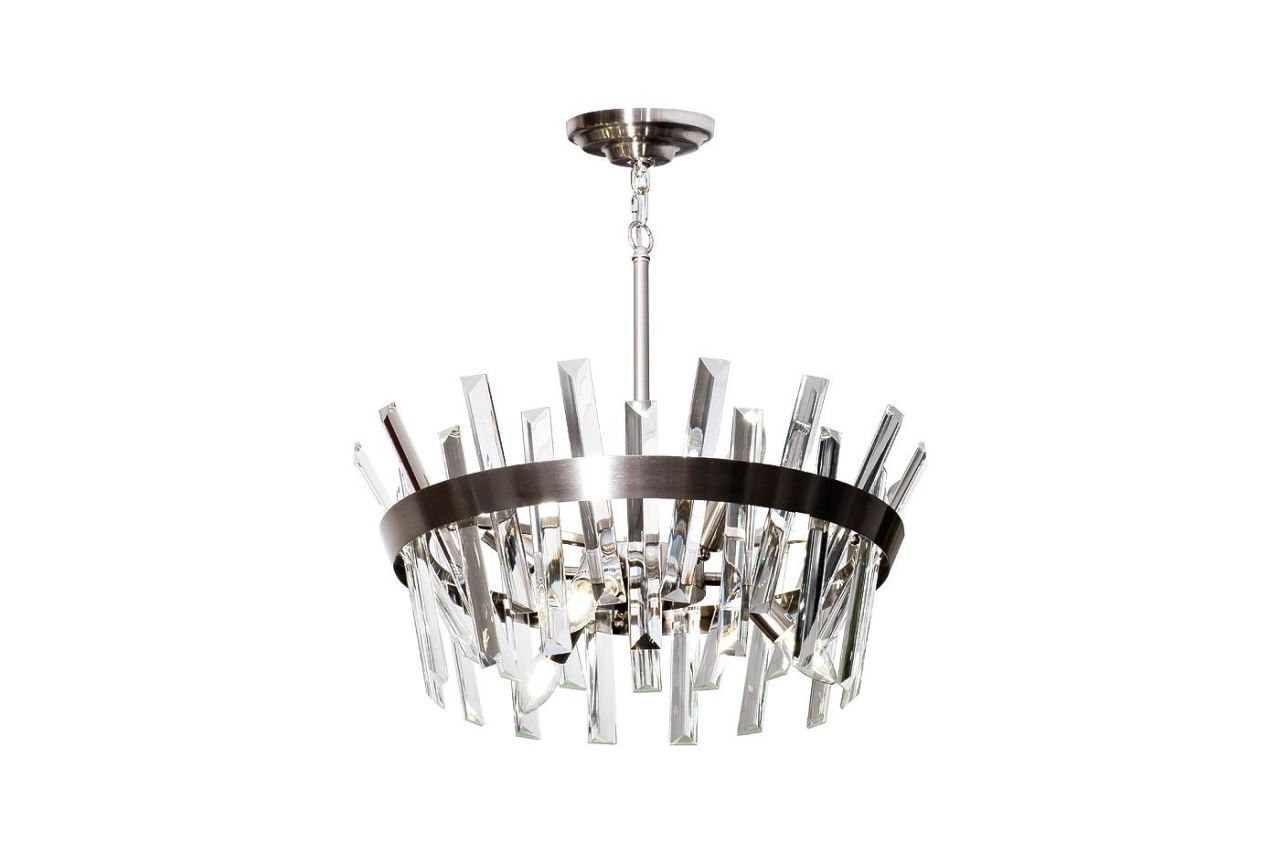 Люстра подвесная со стеклом Garda Light 92EL-YG02120-6P
