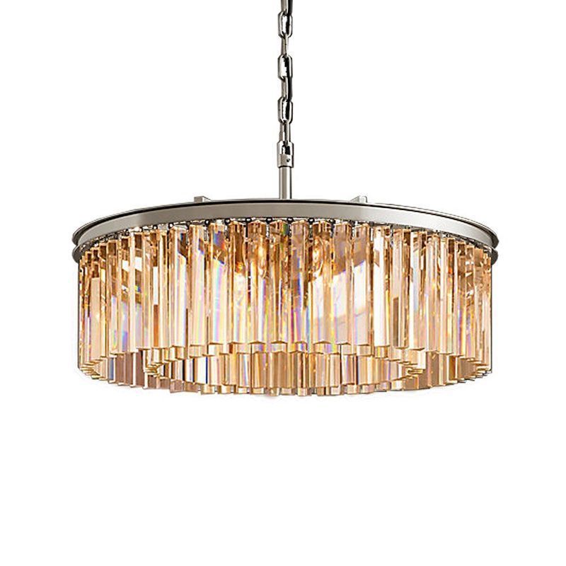 Люстра DeLight Collection Odeon 10B chrome/amber KR0387P-10B chrome/amber