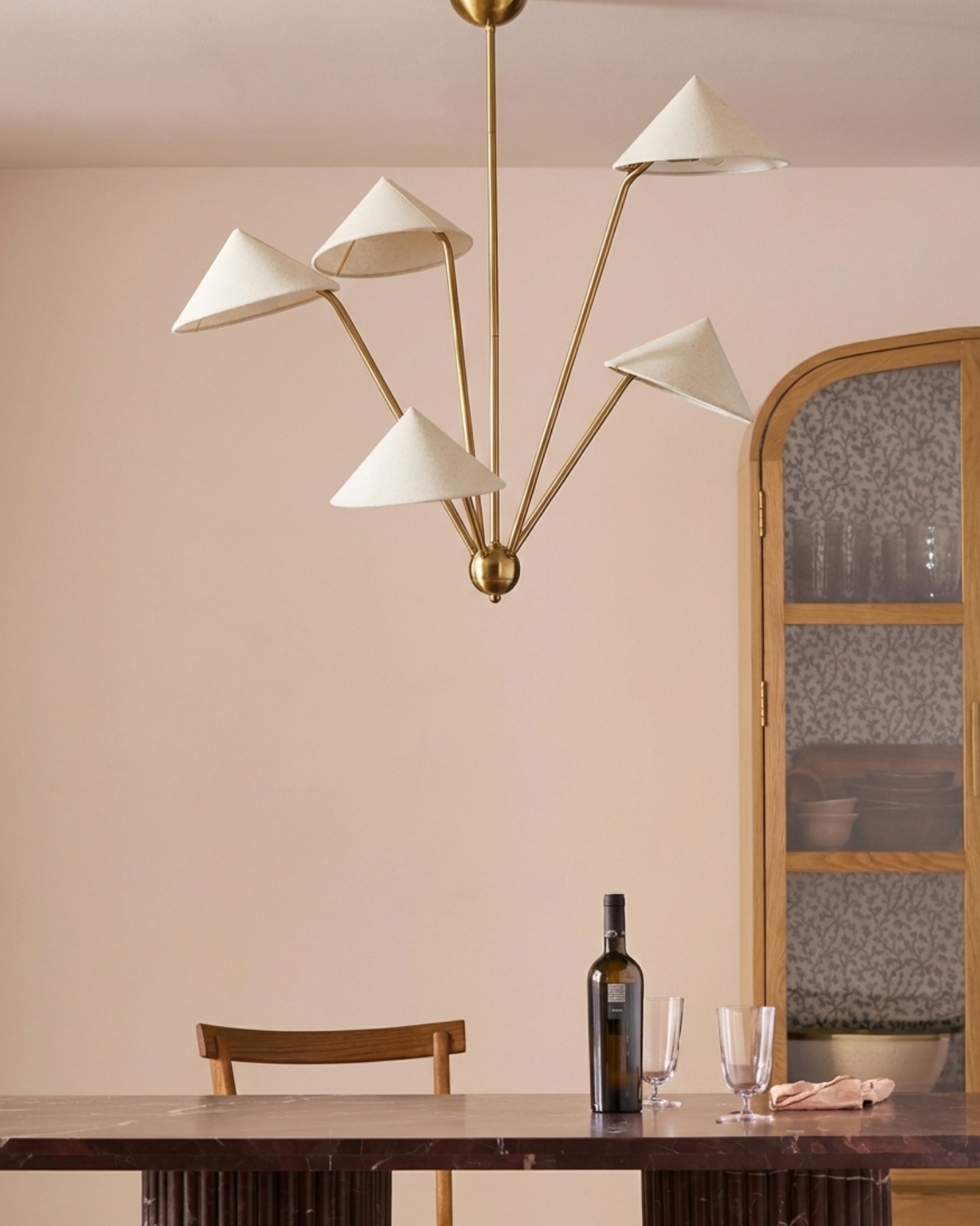 Люстра с пятью лампами "Мантис" LouvreHome LCH340325XNP