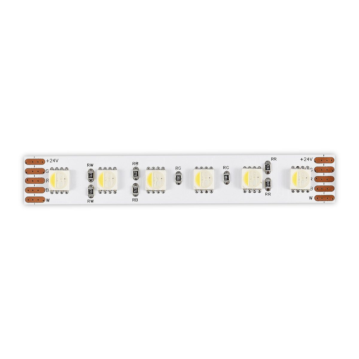 Светодиодная лента ST Luce 24В 18Вт/м 3000К 5м IP20 ST5005.318.20RGBW