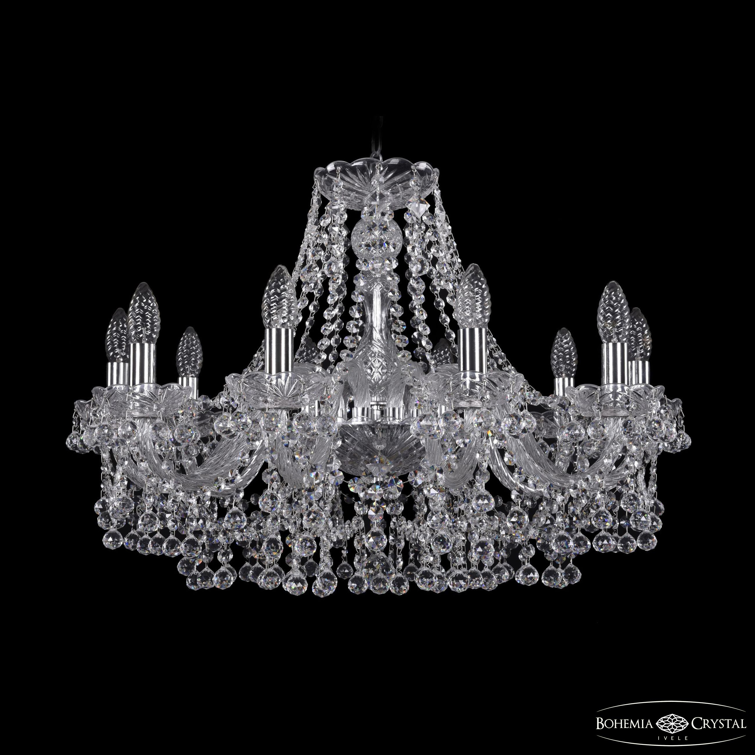 Люстра Bohemia Ivele Crystal 1409/10/240 Ni