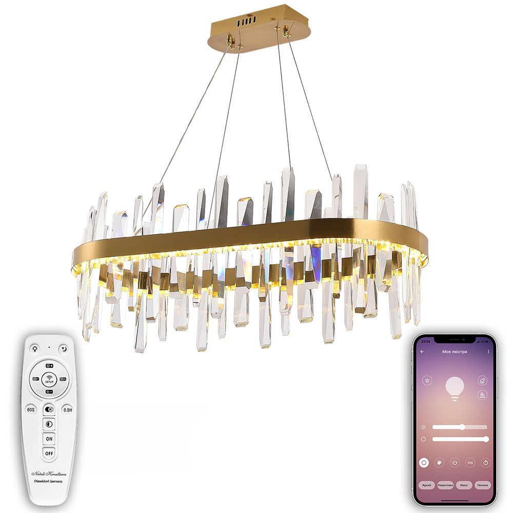 Подвесная люстра светодиодная Natali Kovaltseva SMART НИМБЫ LED LAMPS 81258