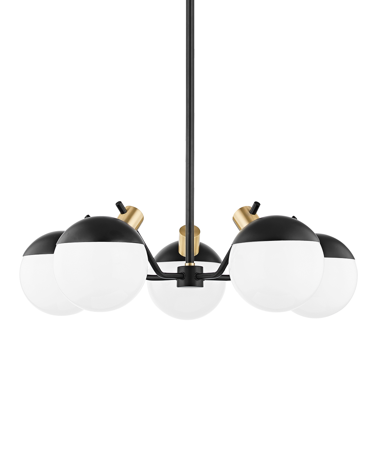 Чёрная люстра "Миранда" LouvreHome LHLCH290723XNP
