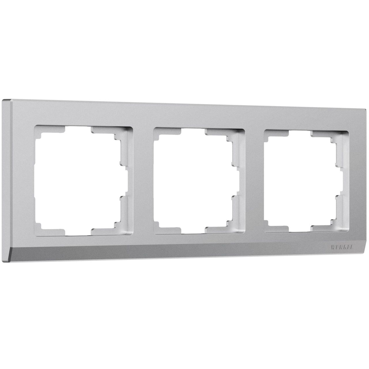 Рамка на 3 поста Stark (серебряный матовый) Werkel W0031865