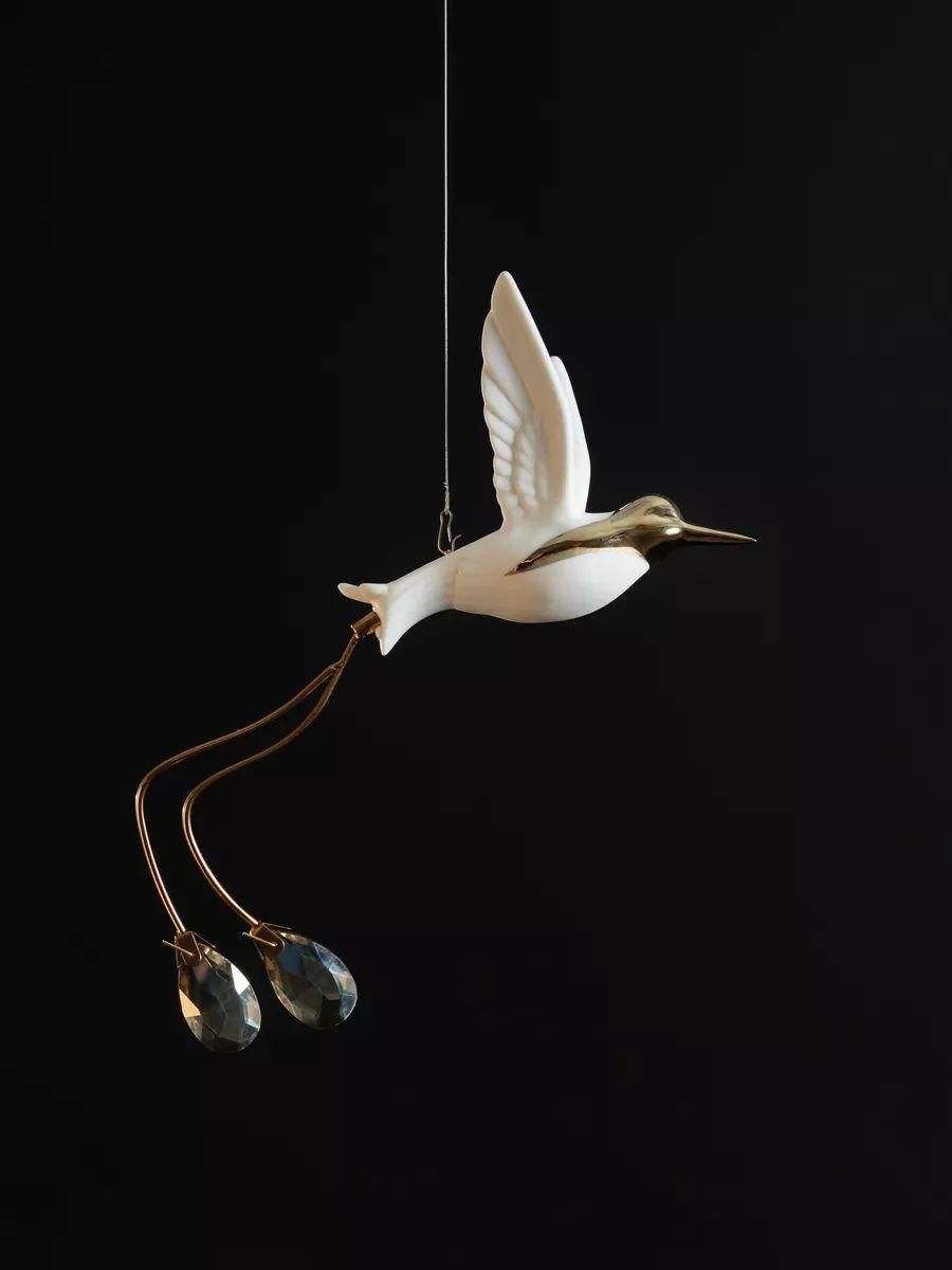 Декор керамический птичка Амазон Хоум ARGANA Mizien Polly one bird AMG007672