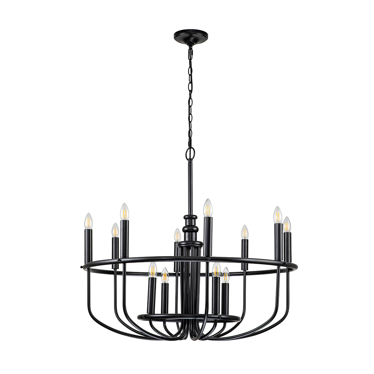 Люстра Kichler, Арт. KL-CAPITOL-HILL12-BLK