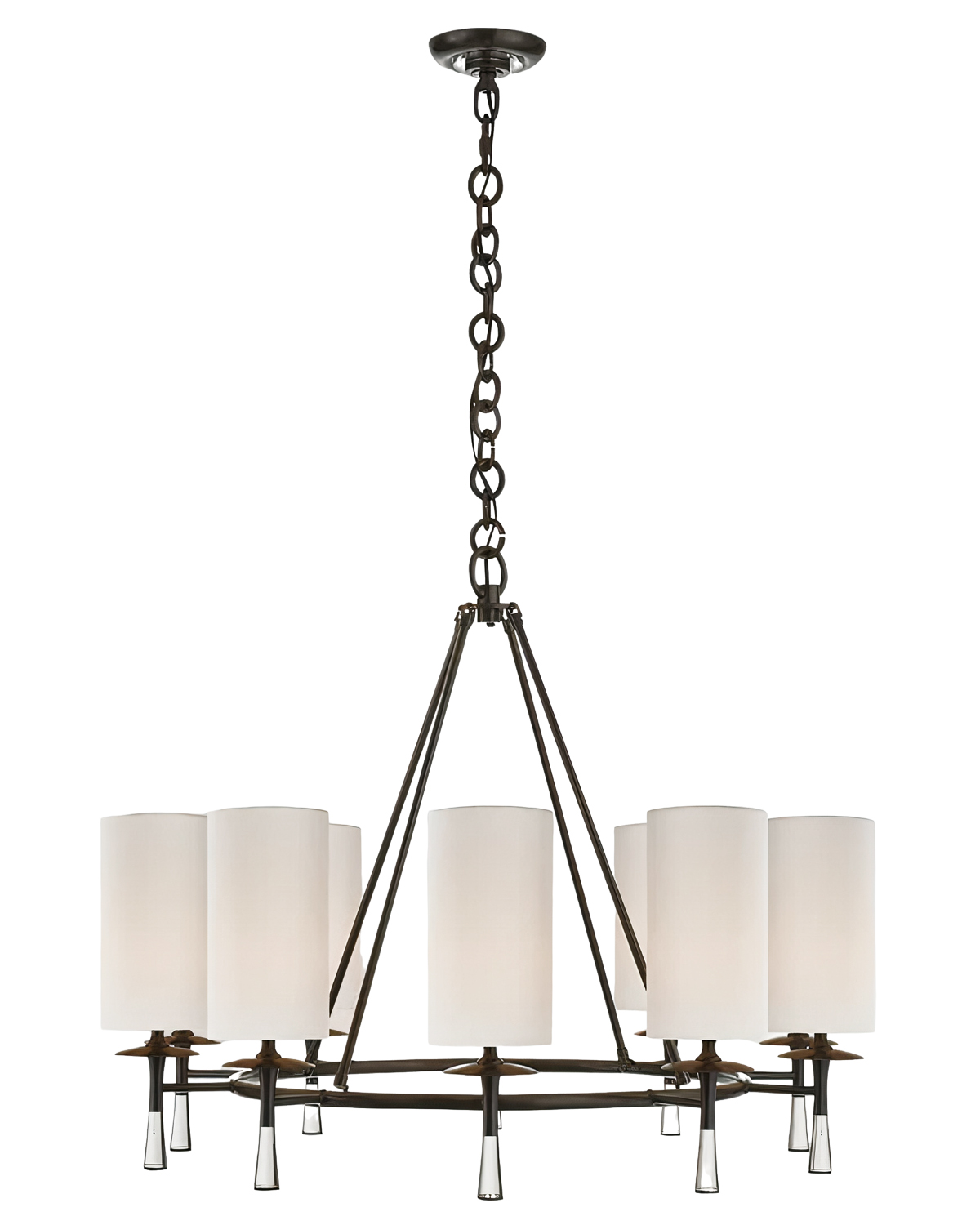 Чёрная люстра "Валенте" LouvreHome LHLCH300124XNP