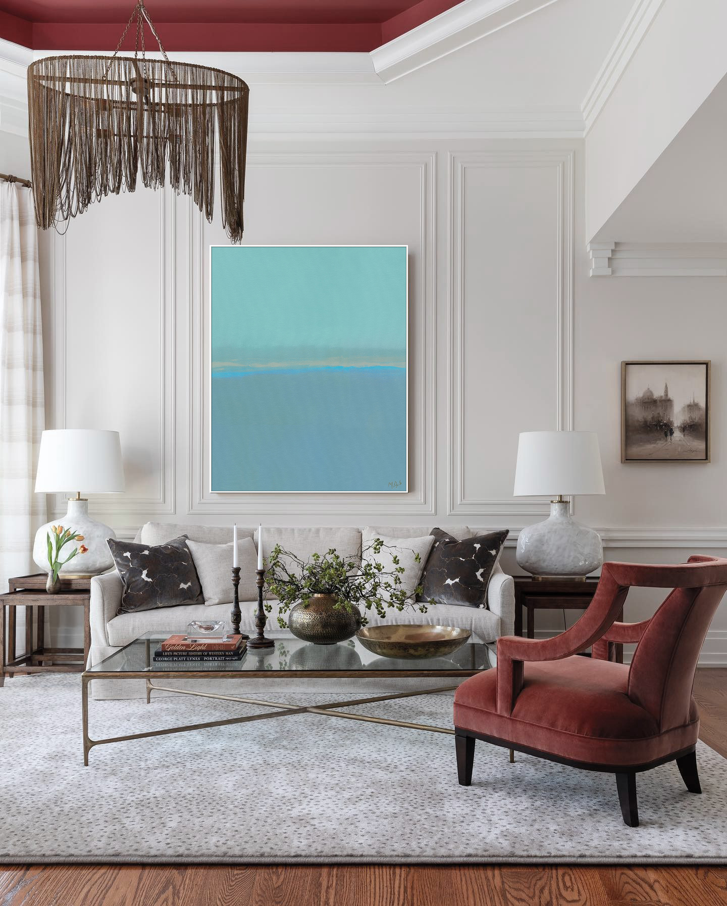 Картина "Фелисити" в белой раме LouvreHome LHDPT2677MLR - WH