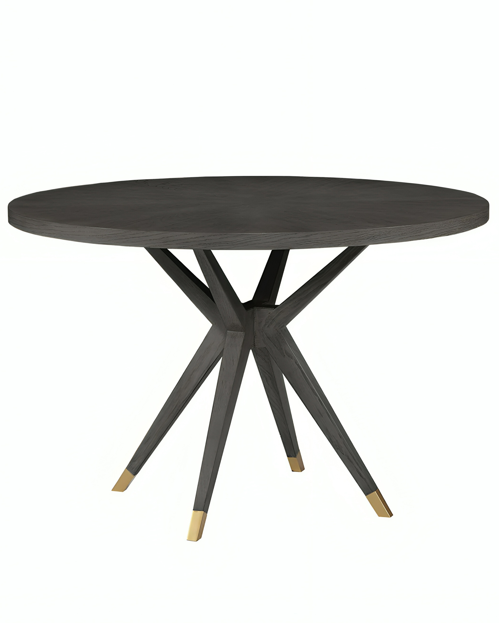 Черный обеденный стол из дуба "Изабелла" LouvreHome LHFDT1196HLN black oak