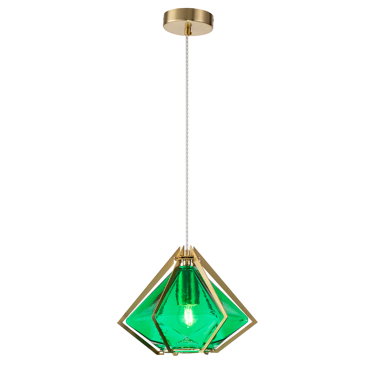 Светильник подвесной INDIGO Modern 11012/1P Green V000133