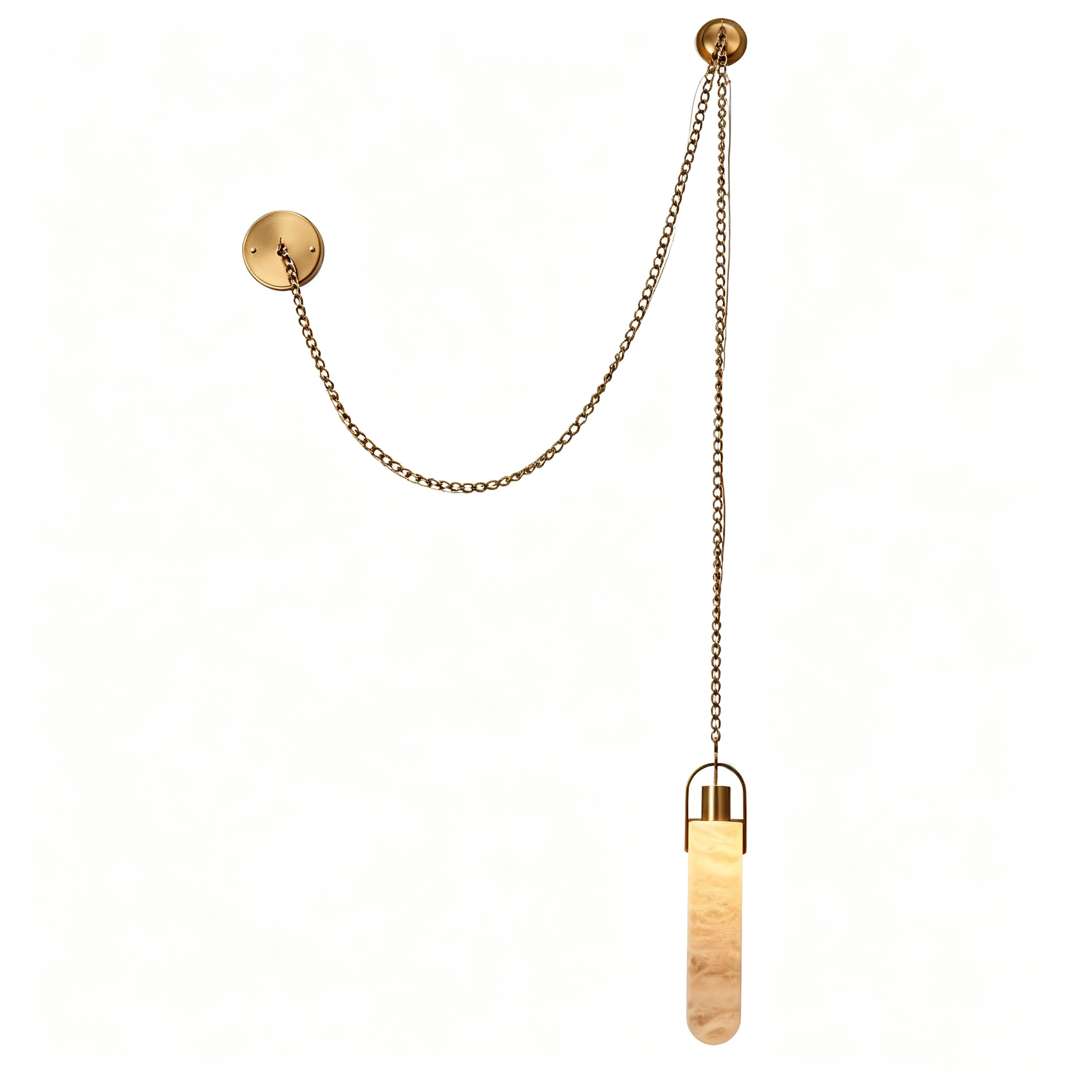 Подвесной светильник 26504P Brass / White Alabaster Delight Collection