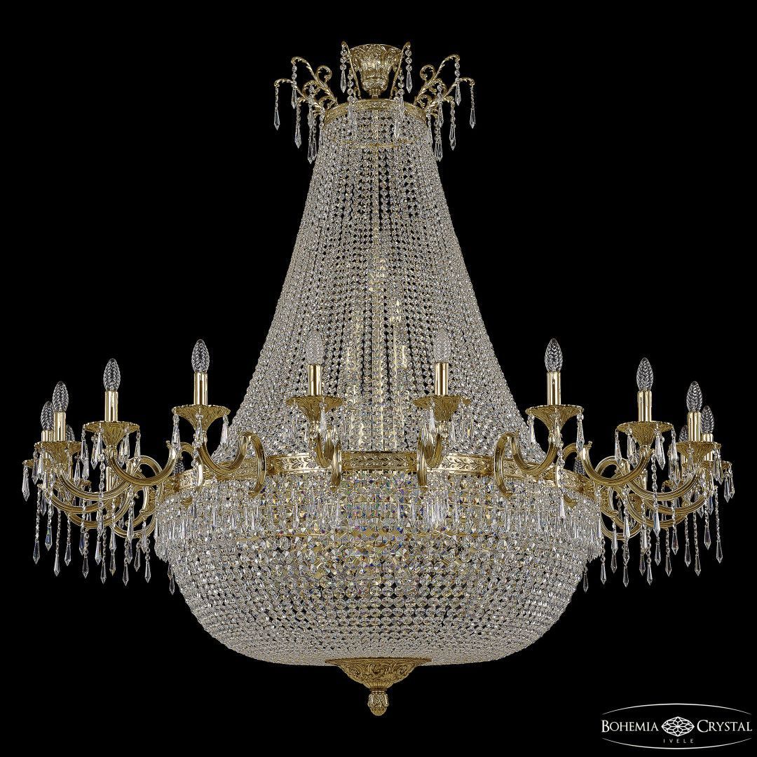 Люстра груша хрустальная 2201H210/20/160IV/Y1 G Bohemia Ivele Crystal