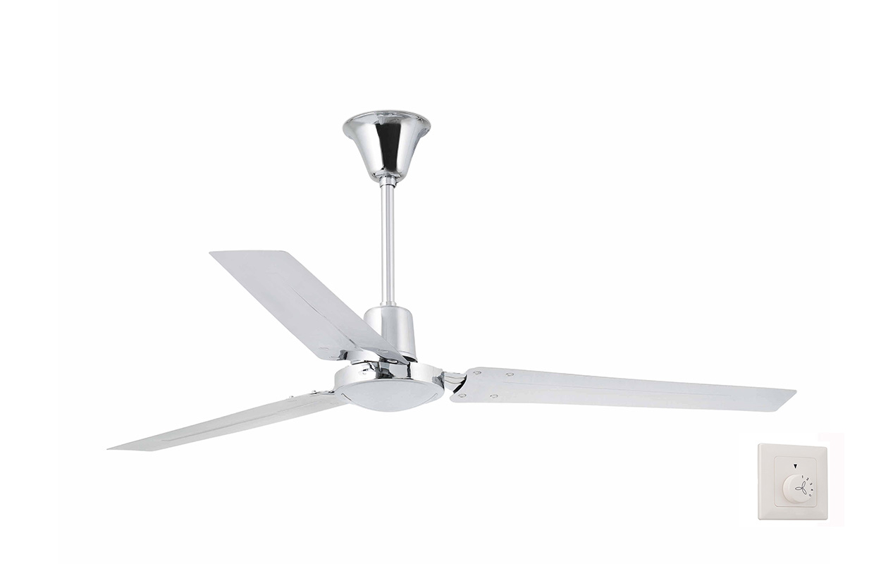 Потолочный вентилятор Indus 140 Cromo Faro Barcelona 33002FAR