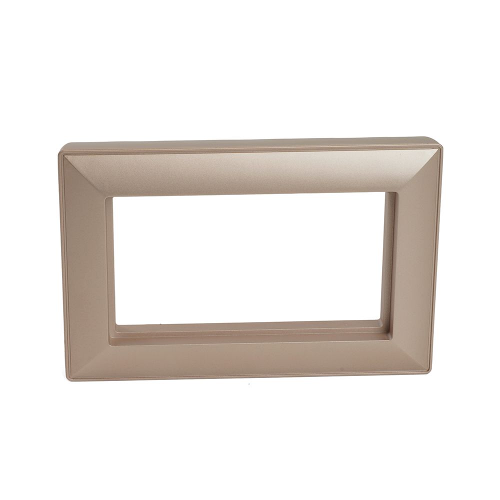 Рамка  2-местная (без перемычки),  пластик, STEKKER, PFR00-7012-02, серия Катрин, шампань