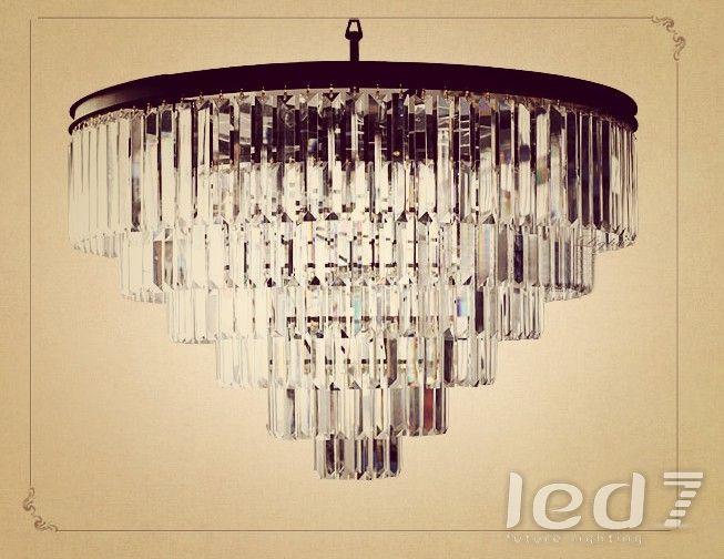 Светильник Loft Industry 1920s Odeon Glass Fringe Chandelier - 6 rings