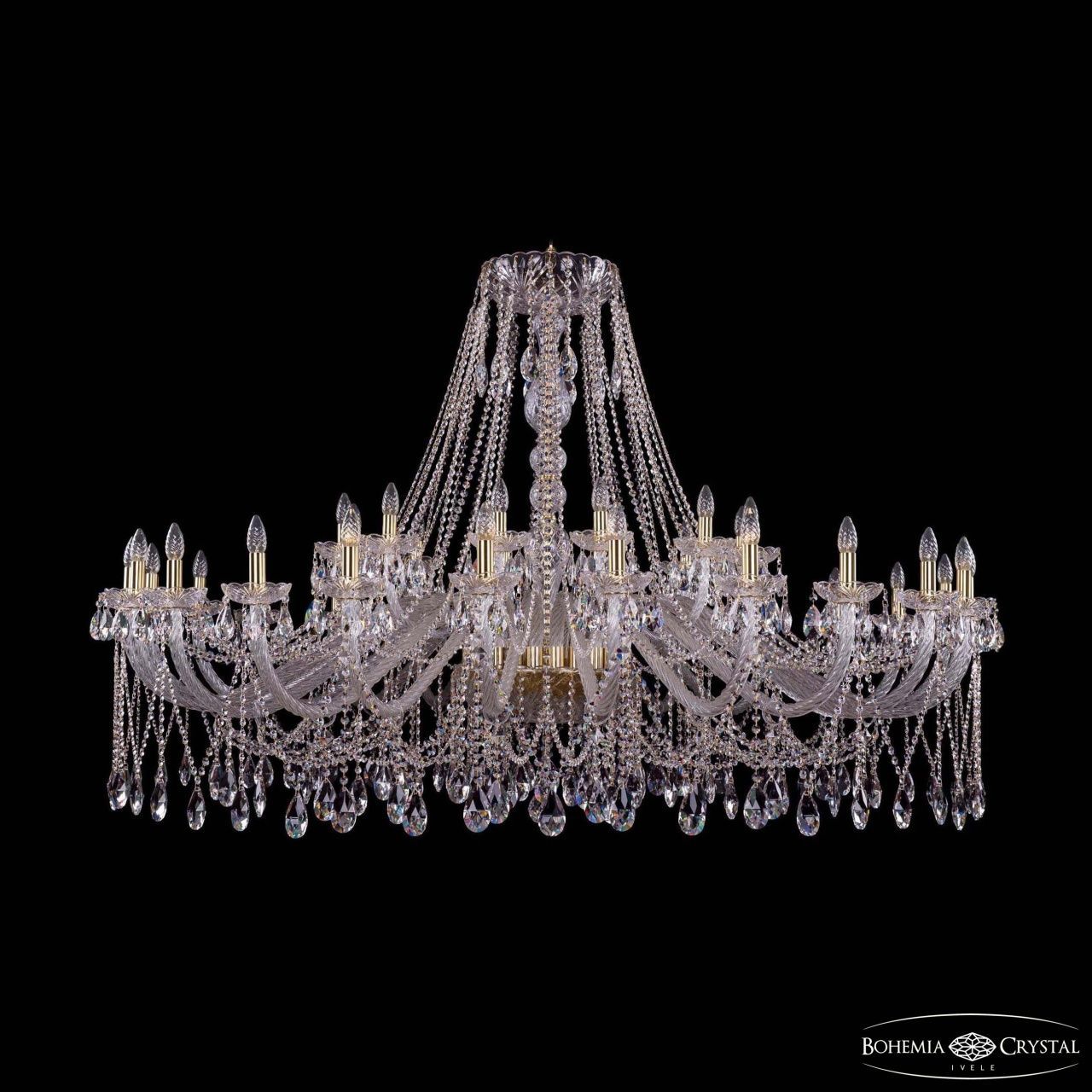Люстра Bohemia Ivele Crystal 1413/24+12/700 G