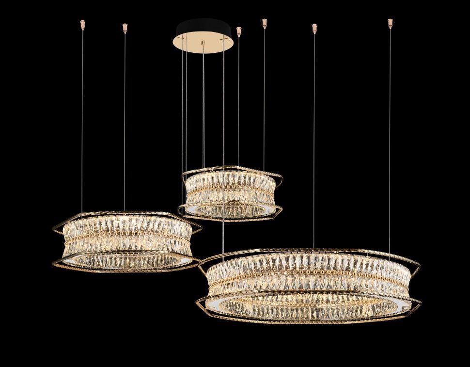Люстра подвесная Fluorite Sacrement Gold FL1181-30P