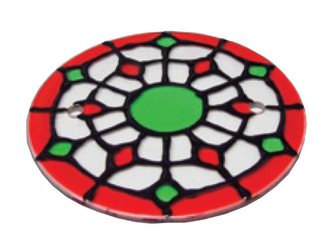 Стекло Декоративное "Витраж" Red IMEX IL.0009.0265