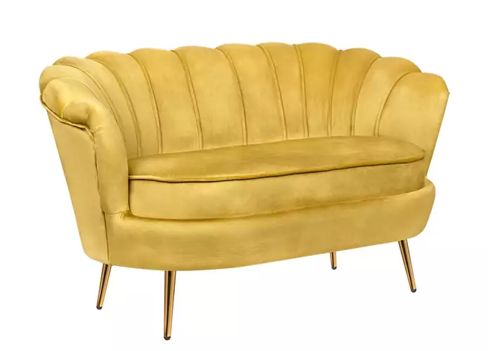 Двухместные диваны Желтый диван Pearl double yellow MAK interior 7LV29042-YL