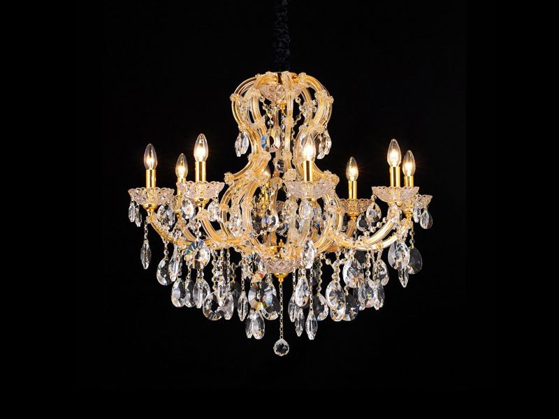 Люстра Natali Kovaltseva Milano 10651/8C GOLD, CLEAR