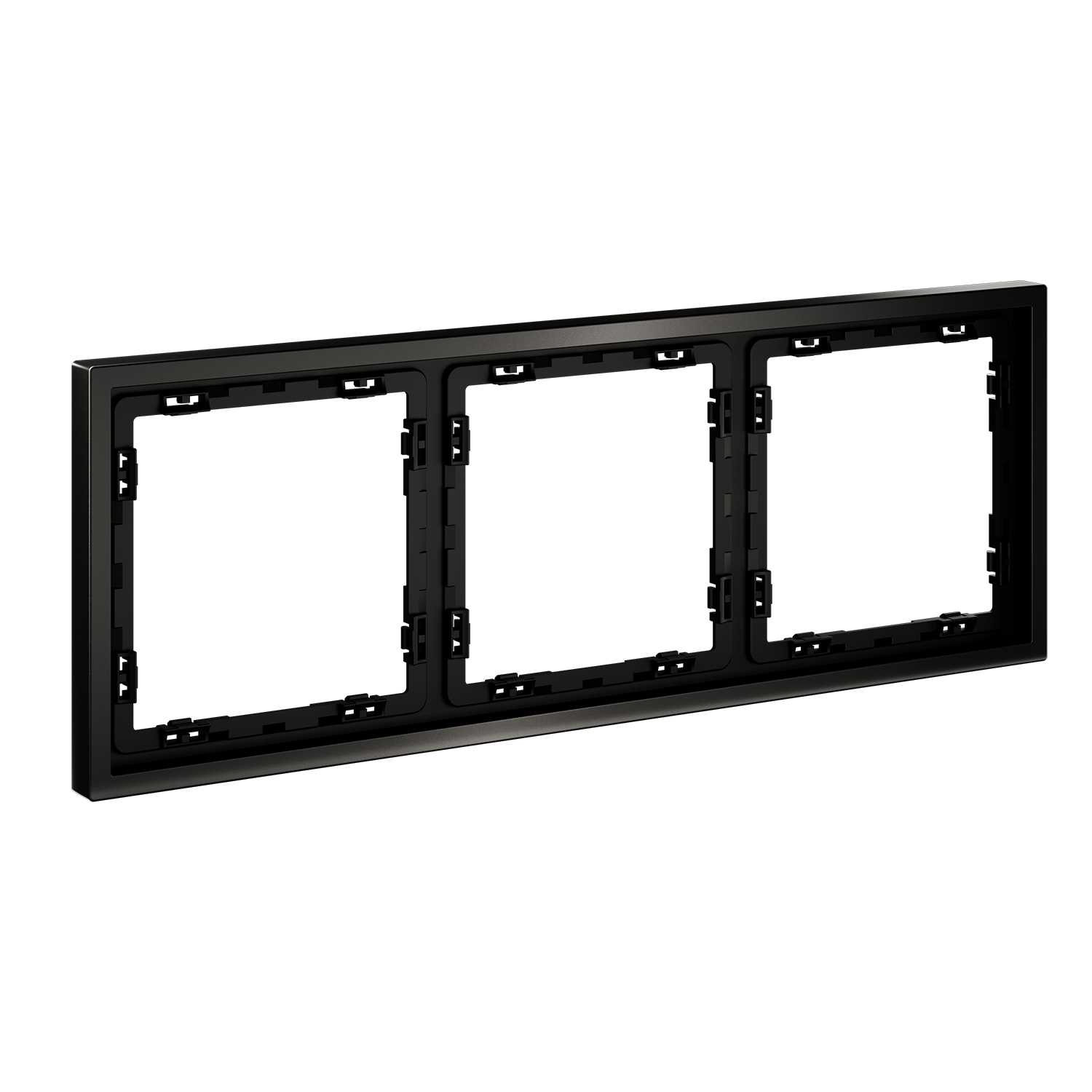Рамка металлическая на 3 поста, S70 Metal (антрацит) Voltum VLSM120312