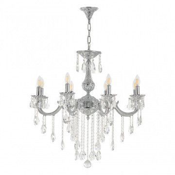Люстра с хрустальными подвесками AL78101/8/250 B NW Bohemia Ivele Crystal