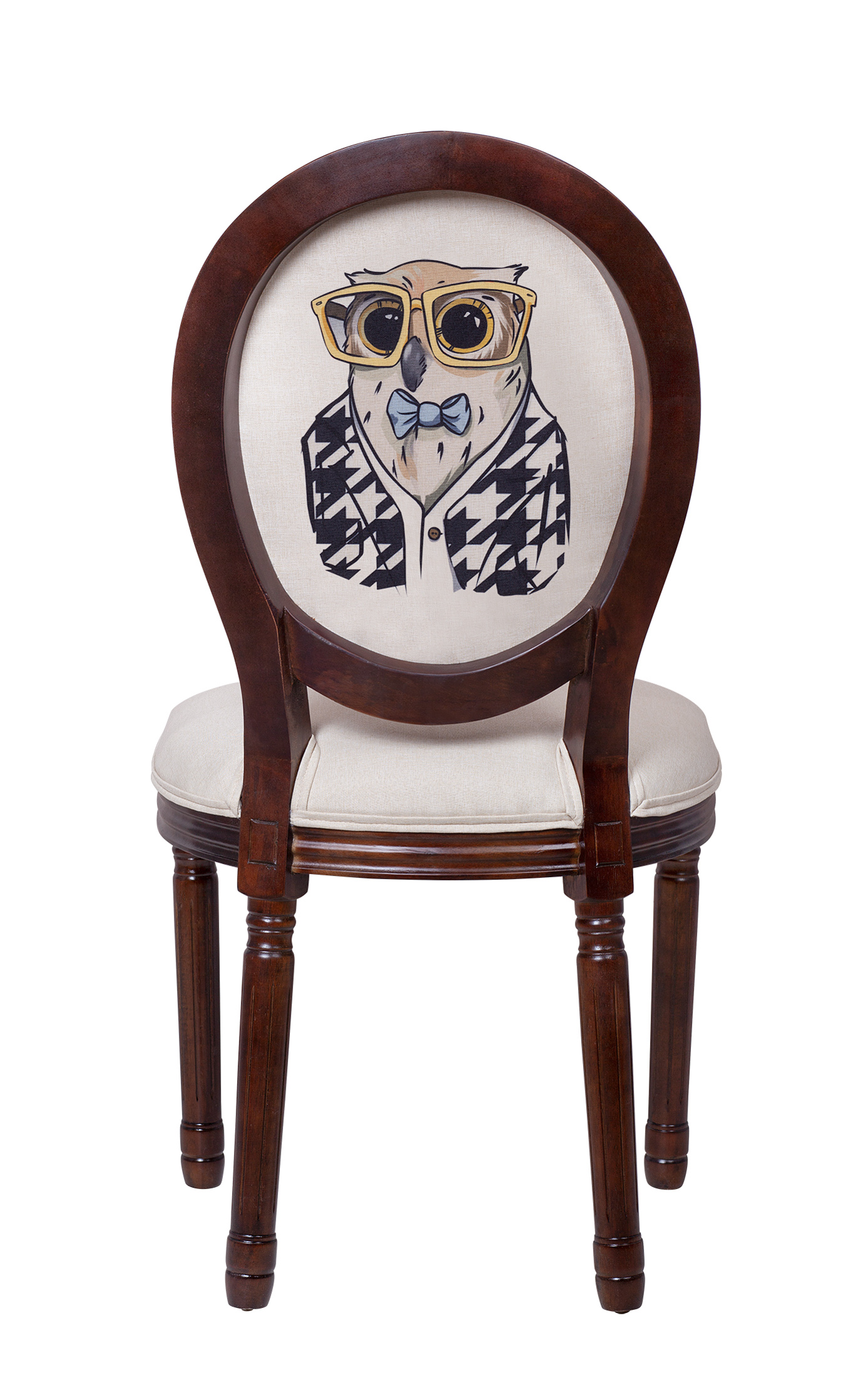 Стул MAK interior Volker owl print 5KS24501-BCO