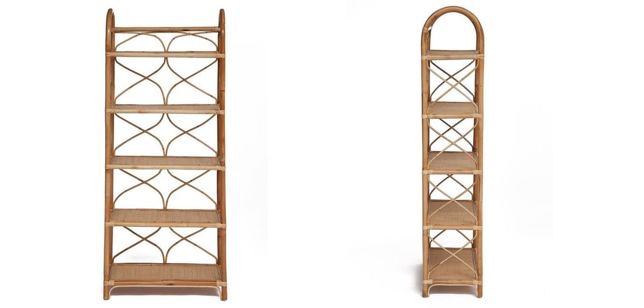 Этажерка Rattan Wicker Bookcase 15.111