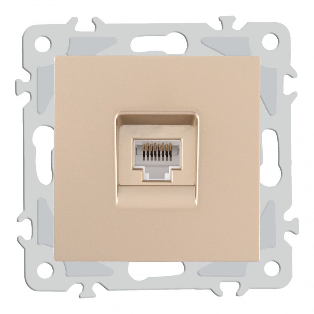 Розетка интернет, RJ45 206.45-1.shampan Arte Milano