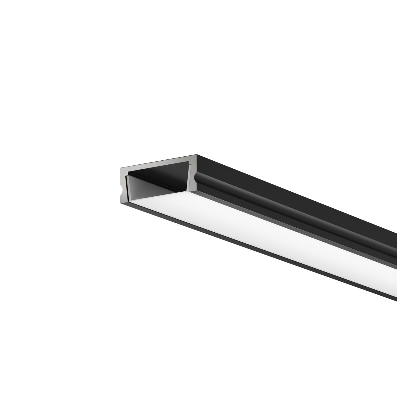 Алюминиевый профиль накладной 15x6 (Черный, 2 м), Led Strip 631003
