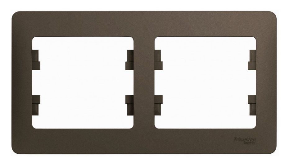 Рамка 2 поста Systeme Electric GLOSSA шоколад GSL000802